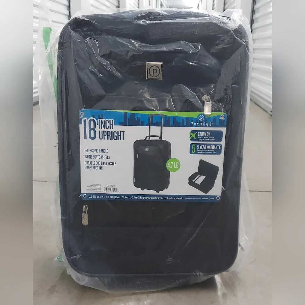 Protege PG97-170-030-16 18" Pilot Case Carry On Luggage - Black - Picture 2 of 3